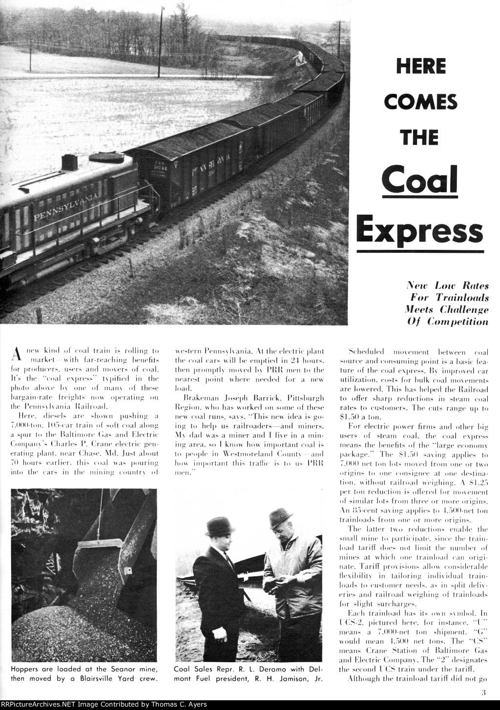 "Here Comes The Coal Express," Page 3, 1963